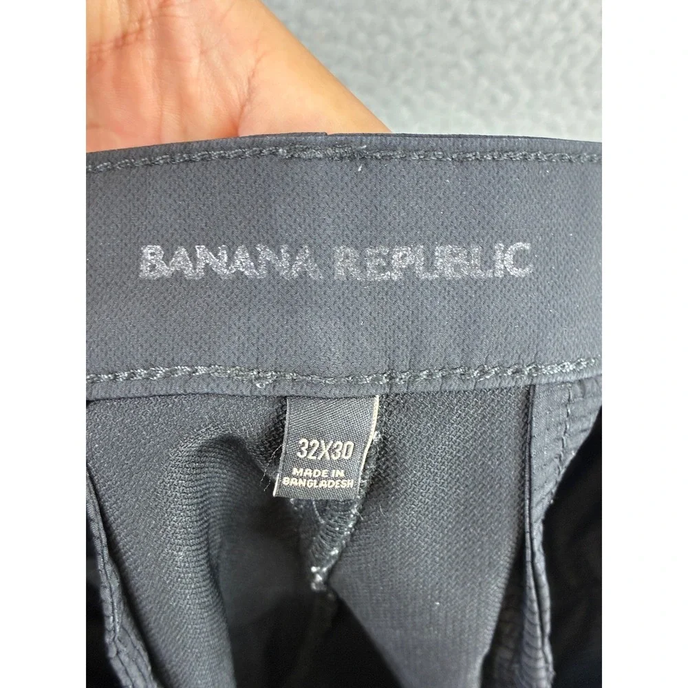 Banana Republic Performance Chino Pants Mens 32x30 Charcoal Gray Stretch Golf